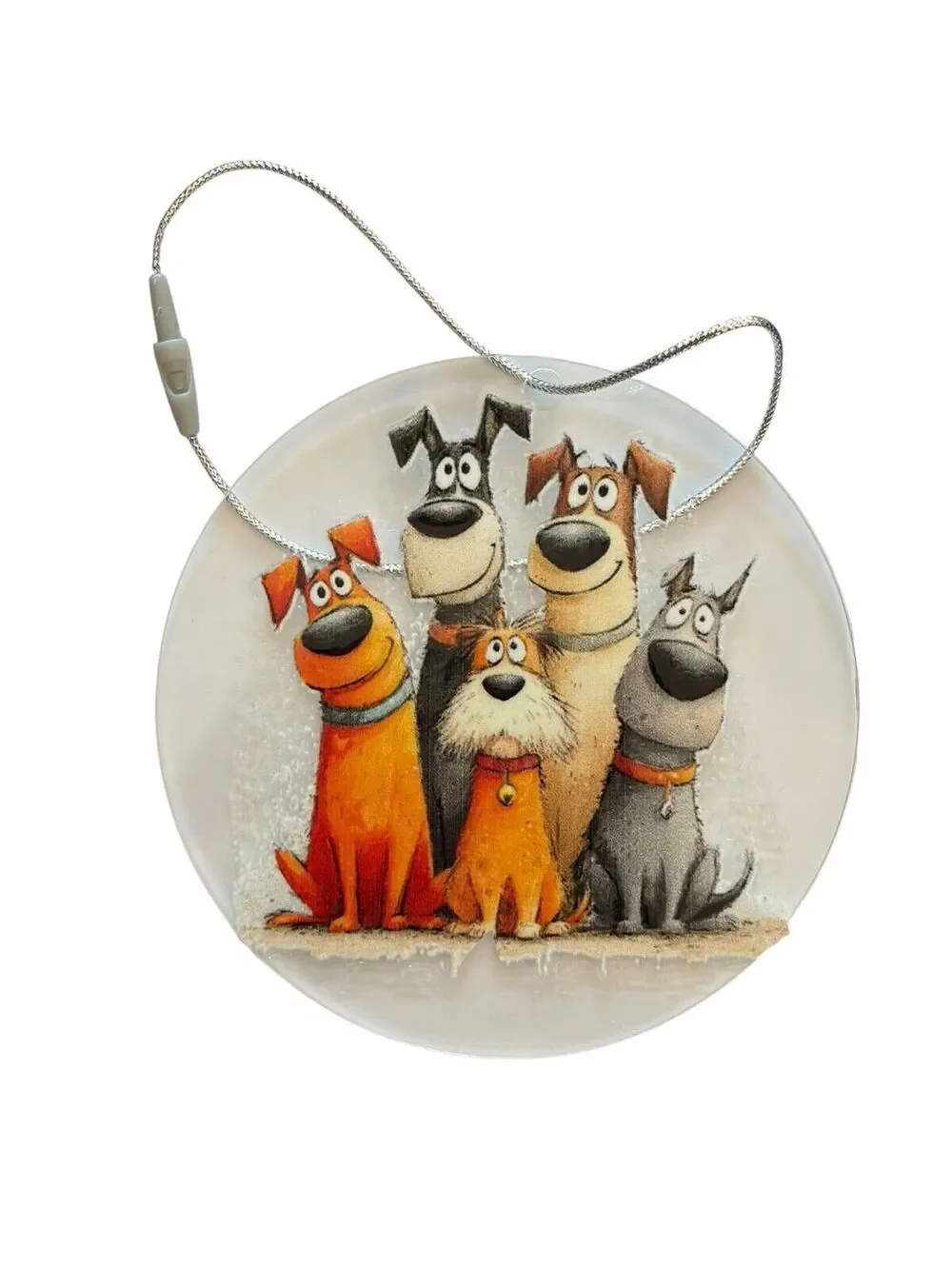 Dog Lover Acrylic Ornament – 3” Round Hanging Decoration